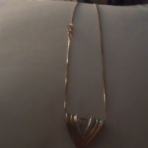Sterling Silver vintage vermeil gold necklace